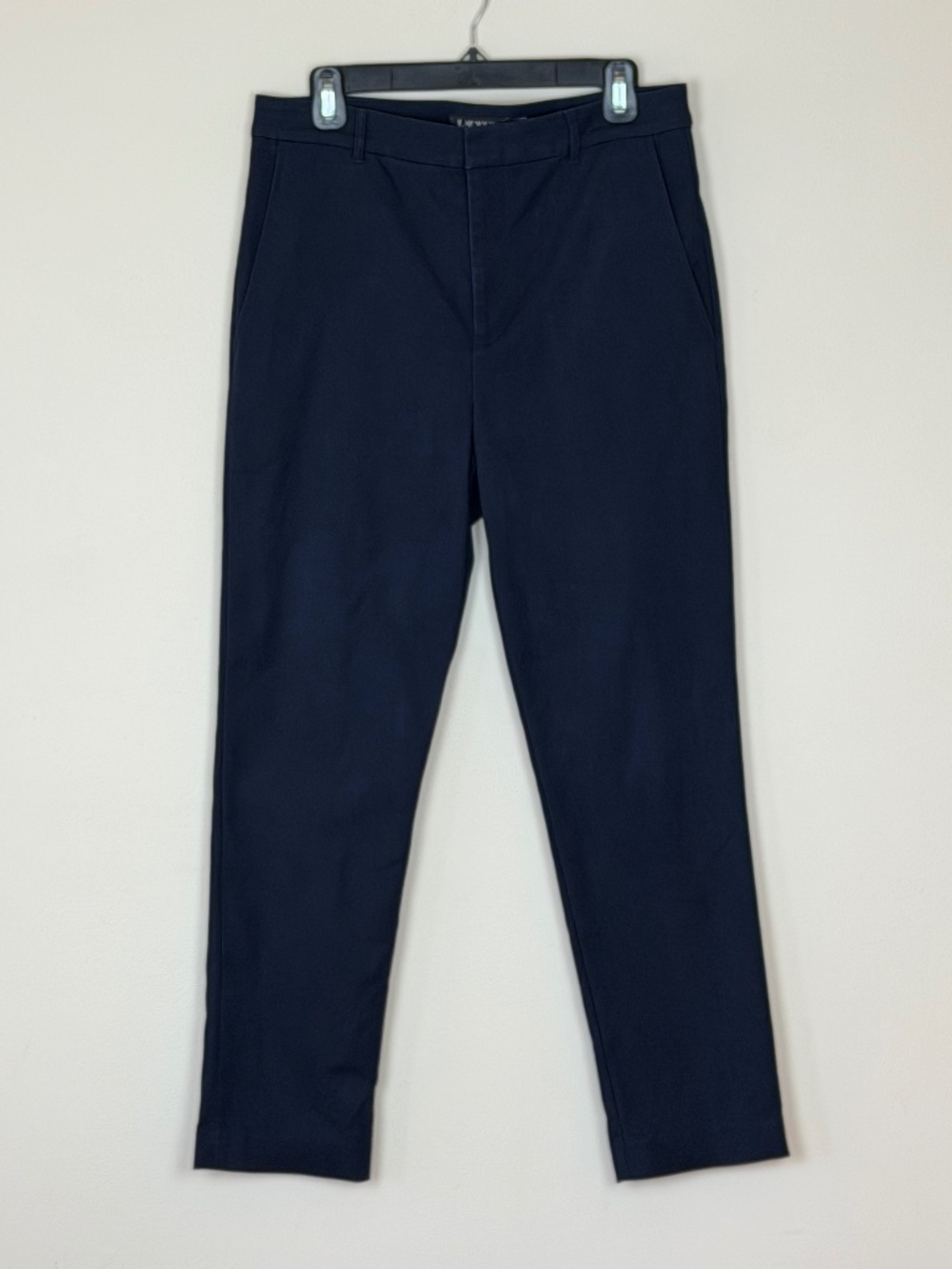 Lauren Ralph Lauren Casual Cotton Straight Leg Blue Pants Women's 10 Preppy - Picture 1 of 7